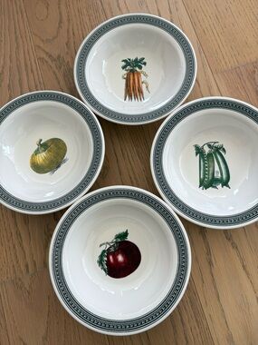 Pfaltzgraff Farmers Market vegetable Ceramic Bowls Set of 4